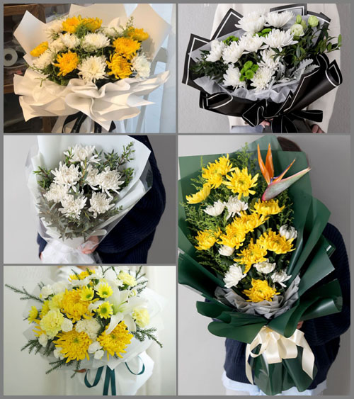 山东德州德城区抬头寺镇白事花束代送